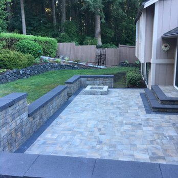 Sta-Built Construction - Finished patio with space in the foreground for a hot tub and gazebo. - Masonry/Concrete Near Me - Olympia, Washington Sta-Built Construction - Finished patio with space in the foreground for a hot tub and gazebo. - Masonry/Concrete Near Me - Olympia, Washington