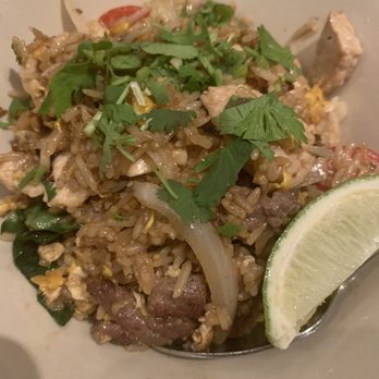 Lung Yai Thai Tapas - Combo fried rice with beef, chicken and pork. - Tapas/Small Plates Near Me - Miami, Florida