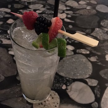 Ampersand 27 - Eau Claire Parlour w/ hibiscus & lavender tonic  (tonic  gin lol) - Canadian (New) Near Me - Edmonton, Alberta