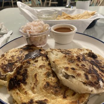Cafe La Vos - 3 pupusas - Tacos Near Me - Ogden, Utah