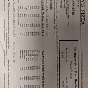 Guy's Pizza - Menu - Pizza Near Me - Lincoln Park, Michigan