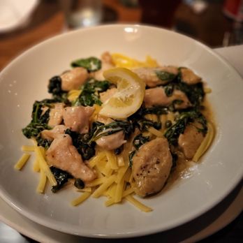 Burtons Grill & Bar - Pasta Piccata with Chicken (GF) - New American Near Me - Mount Pleasant, South Carolina Burtons Grill & Bar - Pasta Piccata with Chicken (GF) - New American Near Me - Mount Pleasant, South Carolina