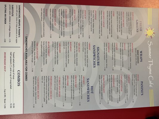 Menu photo 2 Summer Thyme Cafe Kalamazoo, MI Menu photo 2 Summer Thyme Cafe Kalamazoo, MI