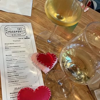 Passport Winery - a glass of wine and a menu - Wine Tasting Room Near Me - La Verne, California Passport Winery - a glass of wine and a menu - Wine Tasting Room Near Me - La Verne, California
