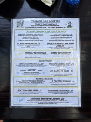Menu photo 5 Tamari Bar Seattle, WA Menu photo 5 Tamari Bar Seattle, WA