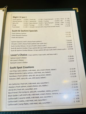 Menu photo 3 Sushi Spot Aiea, HI Menu photo 3 Sushi Spot Aiea, HI