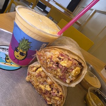And Breakfast Burritos - Pineapple Crush Bacon Surprise - Breakfast & Brunch Near Me - Oceanside, California And Breakfast Burritos - Pineapple Crush Bacon Surprise - Breakfast & Brunch Near Me - Oceanside, California