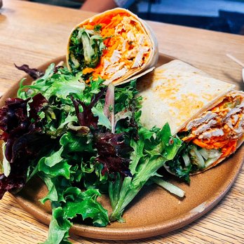 Slate Cafe - Buffalo Chicken Wrap - Cafes Near Me - New York, New York Slate Cafe - Buffalo Chicken Wrap - Cafes Near Me - New York, New York