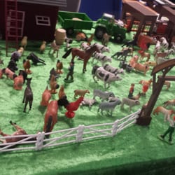 Fortitude Valley Station - One of the regular window displays in the office on platform 1 & 2.  It's almost ekka time