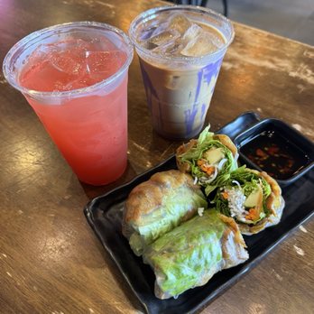 OMELI Kitchen - Strawberry Lemonade and Taro Coffee - Vietnamese Near Me - Fullerton, California