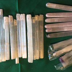 Crystal Vibrations Music - Selenite massage wands and personal clearing sticks. I always have plenty in stock as they are such powerful tools for clearing energy.