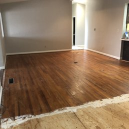 After the carpet was ripped up. After the carpet was ripped up.