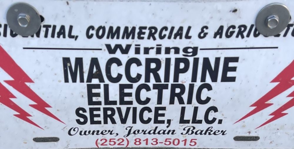 MACCRIPINE ELECTRIC SERVICE Updated August 2024 2058 S Fountain Rd