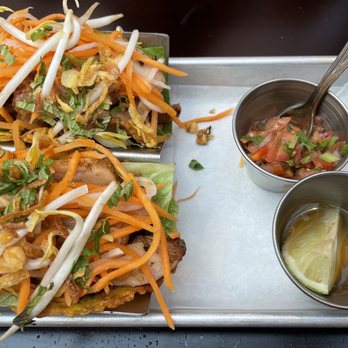 5ive Spice - TACOS - Banh Xeo LEMONGRASS CHICKEN - Vietnamese Near Me - New York, New York