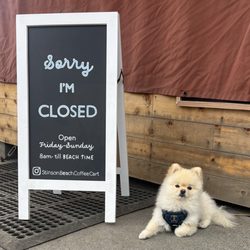 Coffee Stand - Cart guard dog!