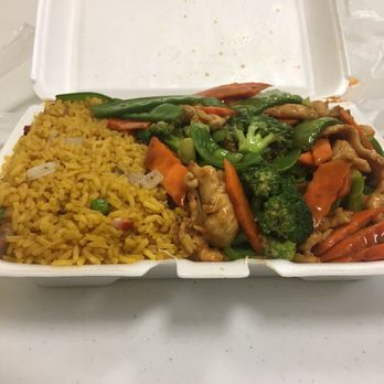 New China King - Chicken with mixed vegetables and prolly fried rice lunch special with tax only $6.38 came with a can of sofa. - Chinese Near Me - Orlando, Florida New China King - Chicken with mixed vegetables and prolly fried rice lunch special with tax only $6.38 came with a can of sofa. - Chinese Near Me - Orlando, Florida