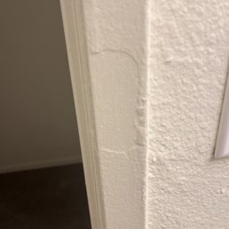 Wood damage paint over to hide it so ghetto. Wood damage paint over to hide it so ghetto.