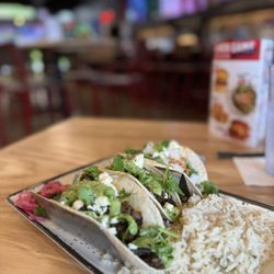 Taco Mac - Steak and Chicken Tinga tacos