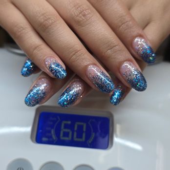 Princess Nails - Royal Blue Glitter Tips - Nail Salons Near Me - San Gabriel, California Princess Nails - Royal Blue Glitter Tips - Nail Salons Near Me - San Gabriel, California