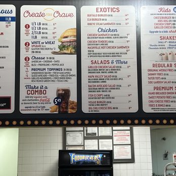 Fuddruckers - a menu for a fast food restaurant - Burgers Near Me - Albuquerque, New Mexico