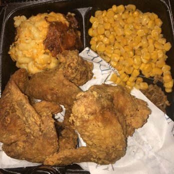 Sundays Eatery - Fried chicken combo + collard greens + corn + rice and peas - Soul Food Near Me - Miami Gardens, Florida Sundays Eatery - Fried chicken combo + collard greens + corn + rice and peas - Soul Food Near Me - Miami Gardens, Florida