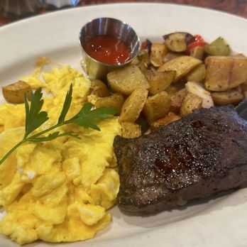 The Crooked Duck - Flat Iron Steak & 2 Eggs - New American Near Me - Long Beach, California The Crooked Duck - Flat Iron Steak & 2 Eggs - New American Near Me - Long Beach, California