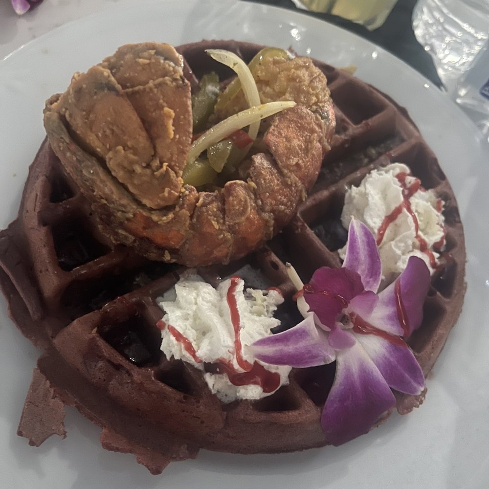 Chwa Hollywood - Lobster and Red Velvet Waffle - Caribbean Near Me - Hollywood, Florida Chwa Hollywood - Lobster and Red Velvet Waffle - Caribbean Near Me - Hollywood, Florida