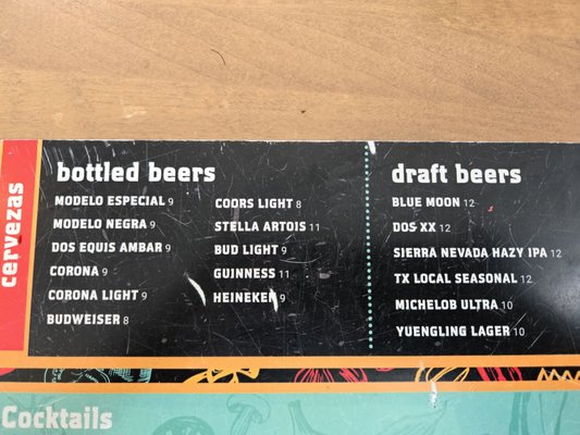 Menu photo 4 TX/MX Dallas, TX