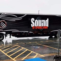 PSD Ink - Springtown marching band's new fully wrapped trailer.