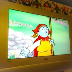 Akron Children's Hospital - Newer TV from at least the last decade in the 7100 wing. No HD signals, so HDTV fed with enhanced crap signal.