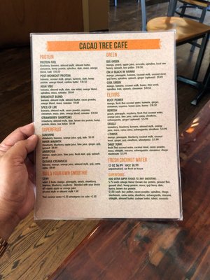 Menu photo 5 Cacao Tree Cafe Royal Oak, MI
