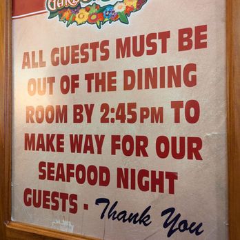 Garden Buffet - The hours posted for Fridays are not accurate. They close and reopen. - Buffets Near Me - Las Vegas, Nevada