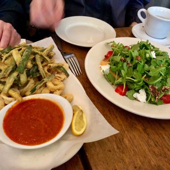 Arco Cafe - Calamari and arugula salad - Sardinian Near Me - New York, New York Arco Cafe - Calamari and arugula salad - Sardinian Near Me - New York, New York