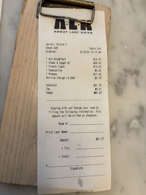 About Last Knife by null