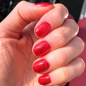 Rainbow Nails - Lovely glitter gel manicure by Han - Nail Salons Near Me - Pittsburgh, Pennsylvania