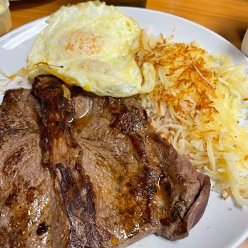 Pancake House - Steak and Eggs (over medium) - American Near Me - Liberal, Kansas Pancake House - Steak and Eggs (over medium) - American Near Me - Liberal, Kansas