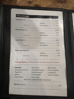 Menu photo 6 Burt's Place Morton Grove, IL