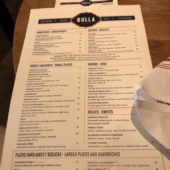 Bulla Gastrobar - Menu - Spanish Near Me - Plano, Texas