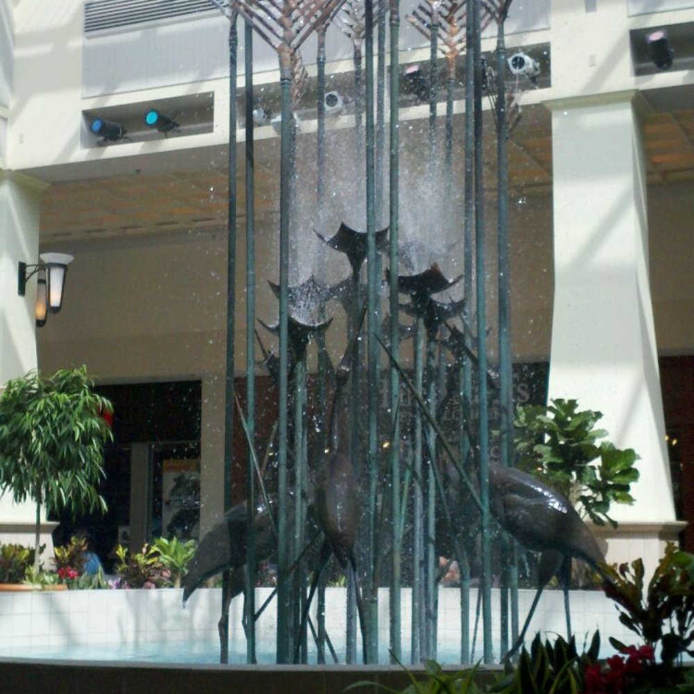 Fountain in mall Fountain in mall