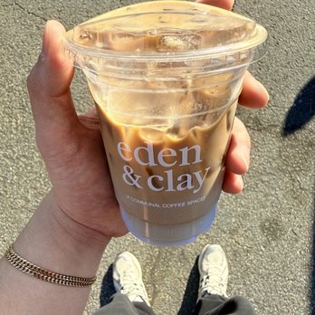 Eden & Clay - Eve's cup (iced ube latte) - Coffee & Tea Near Me - Upland, California