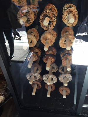 Photo of O'Bagel - Montréal, QC, CA. Bagels waiting