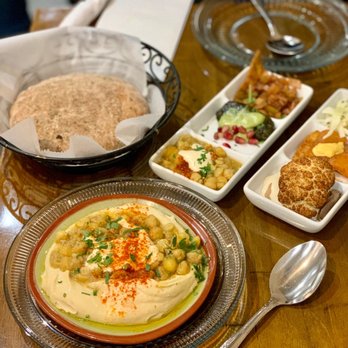 Hummus Kitchen - Mezze Hummus (yum!), pita bread, and brunch appetizers - Mediterranean Near Me - New York, New York Hummus Kitchen - Mezze Hummus (yum!), pita bread, and brunch appetizers - Mediterranean Near Me - New York, New York