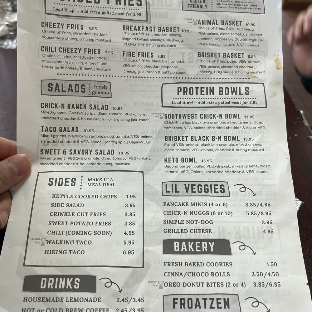 VEG-N - Menu - Vegan Near Me - Okemos, Michigan