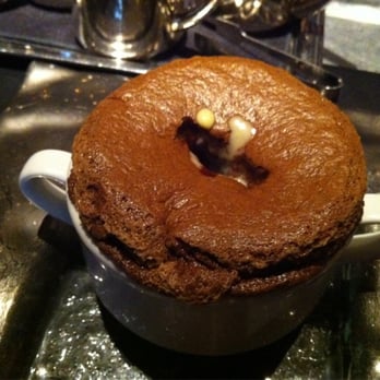Gary Danko - Chocolate soufflé with duo sauces. Creme anglaise and semi sweet chocolate. - New American Near Me - San Francisco, California Gary Danko - Chocolate soufflé with duo sauces. Creme anglaise and semi sweet chocolate. - New American Near Me - San Francisco, California