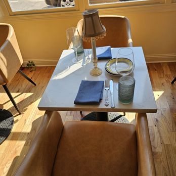 Amore Mio - How cute are these window tables?? - Piano Bars Near Me - Aurora, Illinois