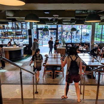 Chefs Hall - Dining room connected to the patio - Food Court Near Me - Toronto, Ontario Chefs Hall - Dining room connected to the patio - Food Court Near Me - Toronto, Ontario