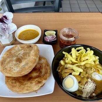 Bagan Burmese Kitchen - Must try Burmese restaurant. I had Shwe Taung noodle, a cup of sweet Indian tea and paratha with curry dip. - Burmese Near Me - Los Angeles, California Bagan Burmese Kitchen - Must try Burmese restaurant. I had Shwe Taung noodle, a cup of sweet Indian tea and paratha with curry dip. - Burmese Near Me - Los Angeles, California
