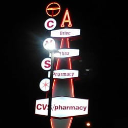 This is the old "Jim's burgers" sign. CVS did a great job restoring it.