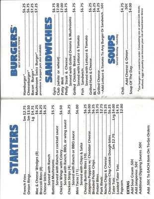 Menu photo 1 Larson's Bar Monroe, MI
