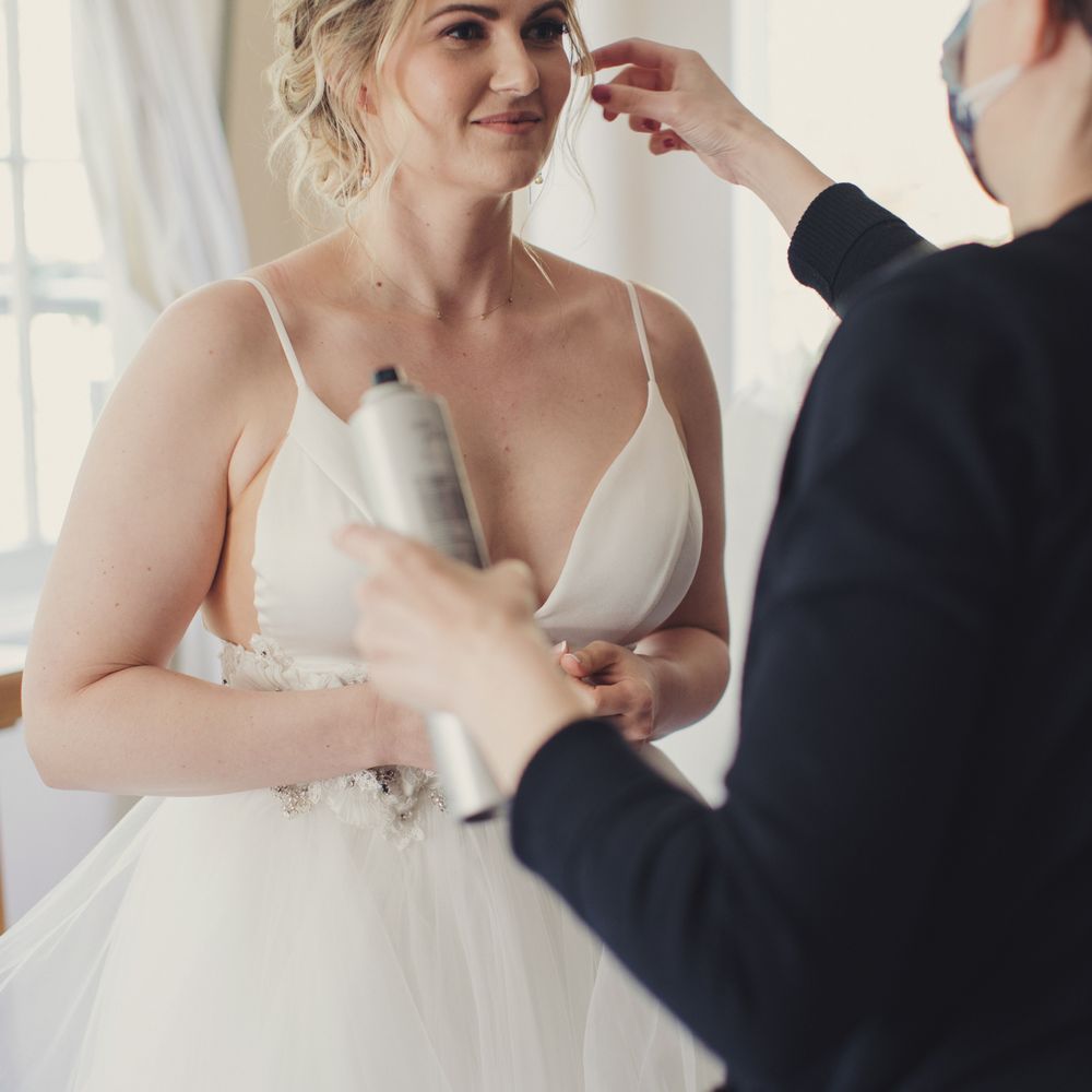 Blush Hair and Makeup Design - Photographer: anneclairebrun.com Hair and makeup: Ashley Legge - Makeup Artists Near Me - Aptos, California